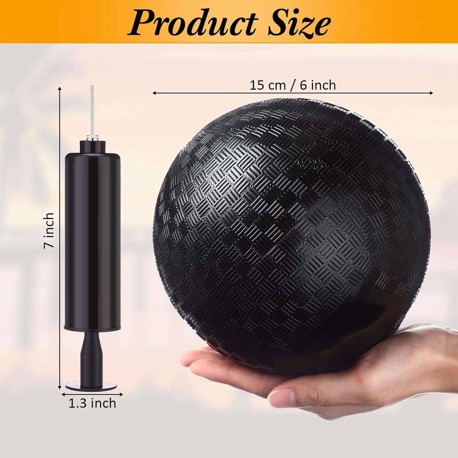 Yunsailing 24 Pcs Dodgeballs Bulk 6 Inch Playground Balls, Sport Kickball Rubber Bouncy Inflatable Balls with a Hand Pump for Kids Adults Indoor Outdoor Ball Games, Kickball, Handball, Four Square