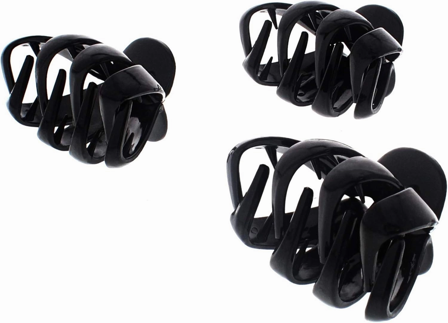 Zac's Alter Ego 6 Pieces 8.5cm Octopus Hair Claw Clips - Non-slip Jaw Clips Medium Hair Clamps for Thick Curly Long Hair, Wide Grip Hair Accessories for Women Girls