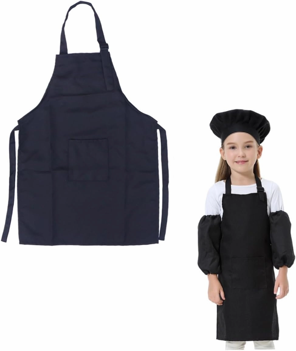 Zerodeko 6 Pcs Set Childs Apron Kids Costumes Cooking Mitt Costumes for Girls Kids Chef Costume Outfit Chef