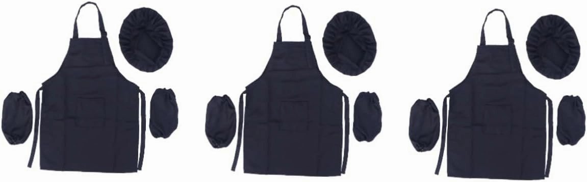 Zerodeko 6 Pcs Set Childs Apron Kids Costumes Cooking Mitt Costumes for Girls Kids Chef Costume Outfit Chef