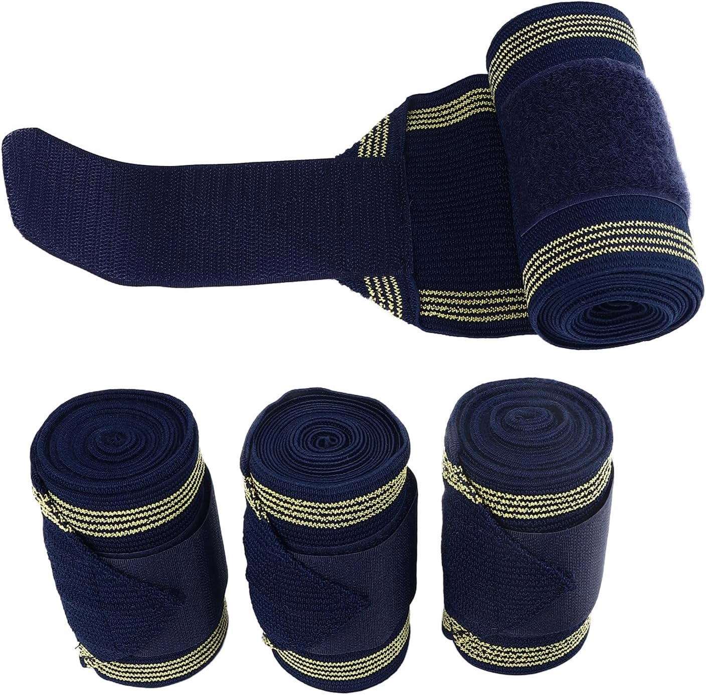 ZJchao Horse Leg Wraps, Sheep Leg Wraps 4Pcs Horse Fleece Wraps Bandages Lamb Leg Wraps Stable Wraps Equestrian Leg Wraps Set for Leg Support Training Exercising