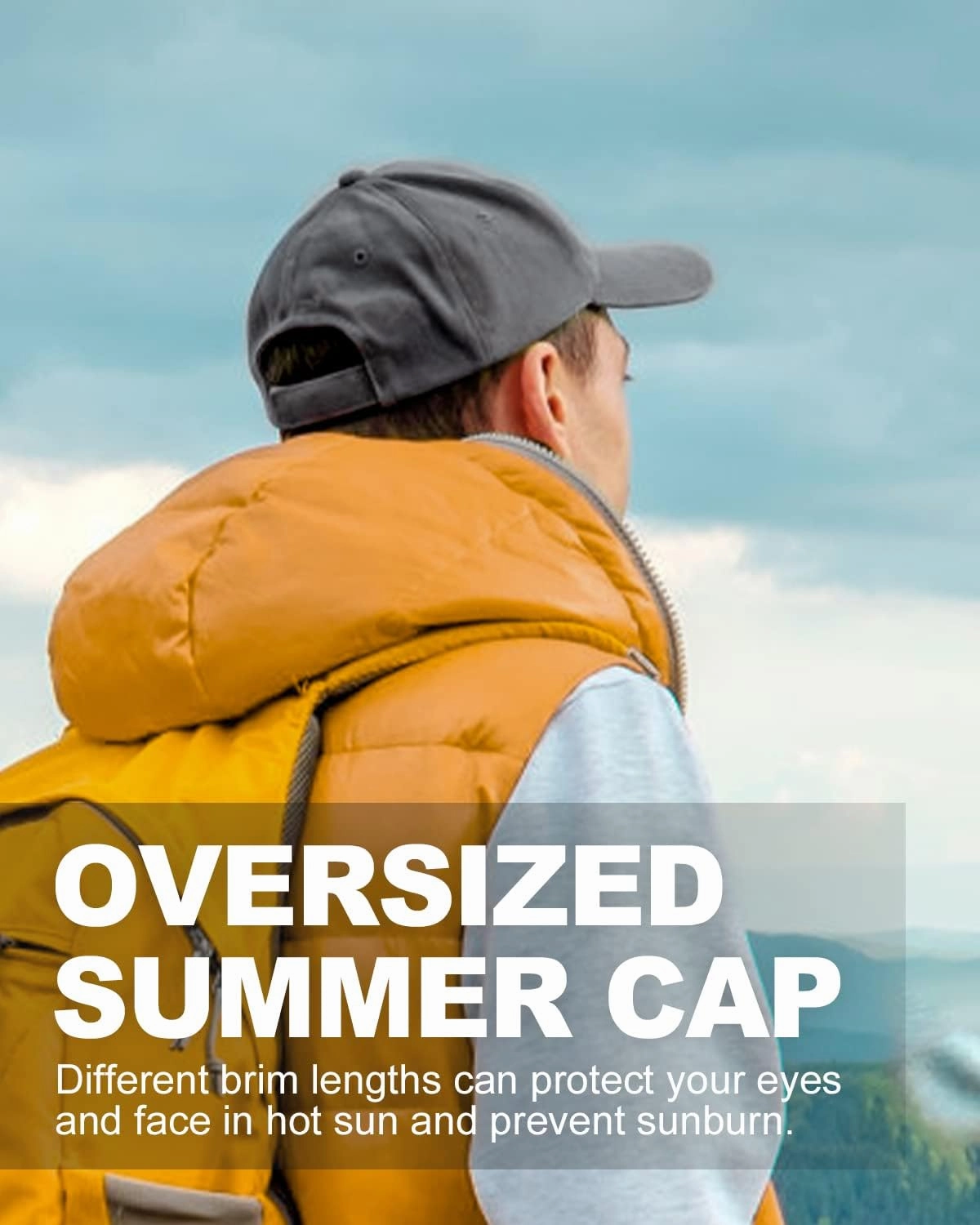 Zylioo Oversize XXL 100% Cotton Baseball Cap,Large Baseball Hat for Big Heads 23.5"-25.5",Adjustable Plain Dad Cap